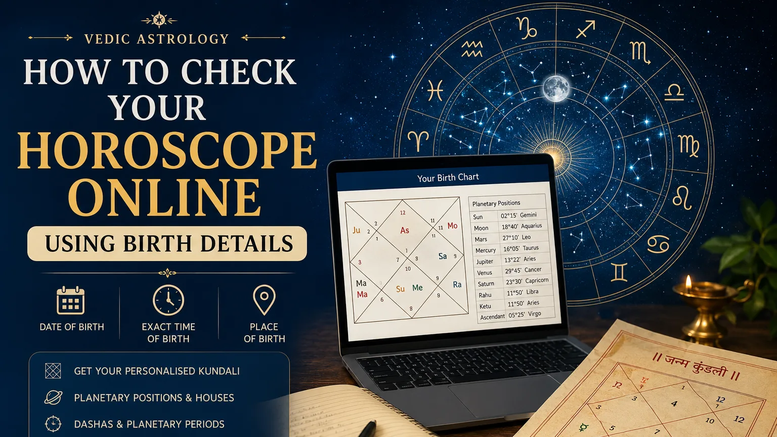 How to Check Your Horoscope Online Using Birth Details