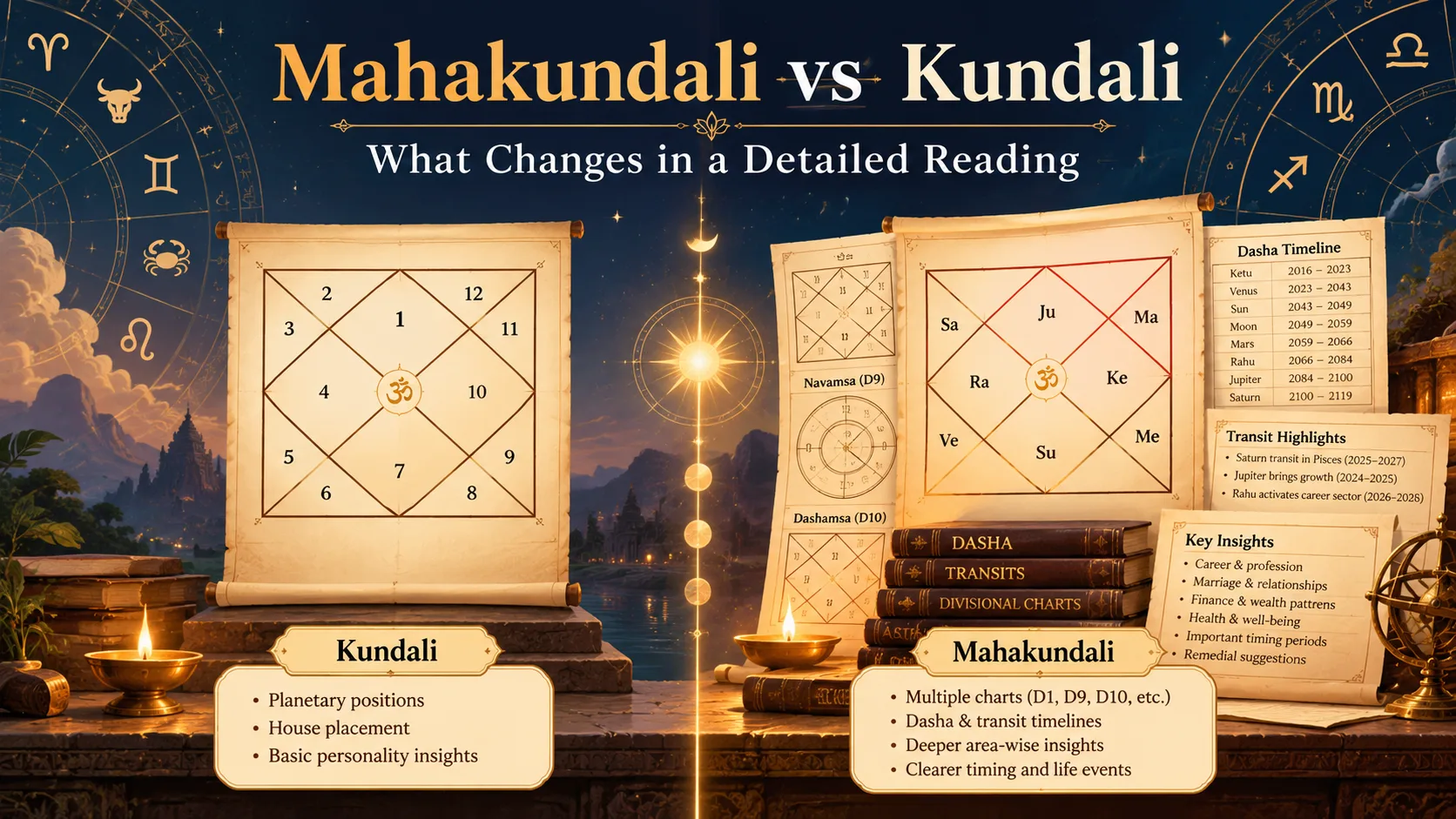 Mahakundali vs Kundali: What a Kundali Expert Can Predict From Your Chart